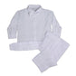 Baby Boys Formal White Poly Cotton 5 Piece Classic Tux Set With Tail - 6M