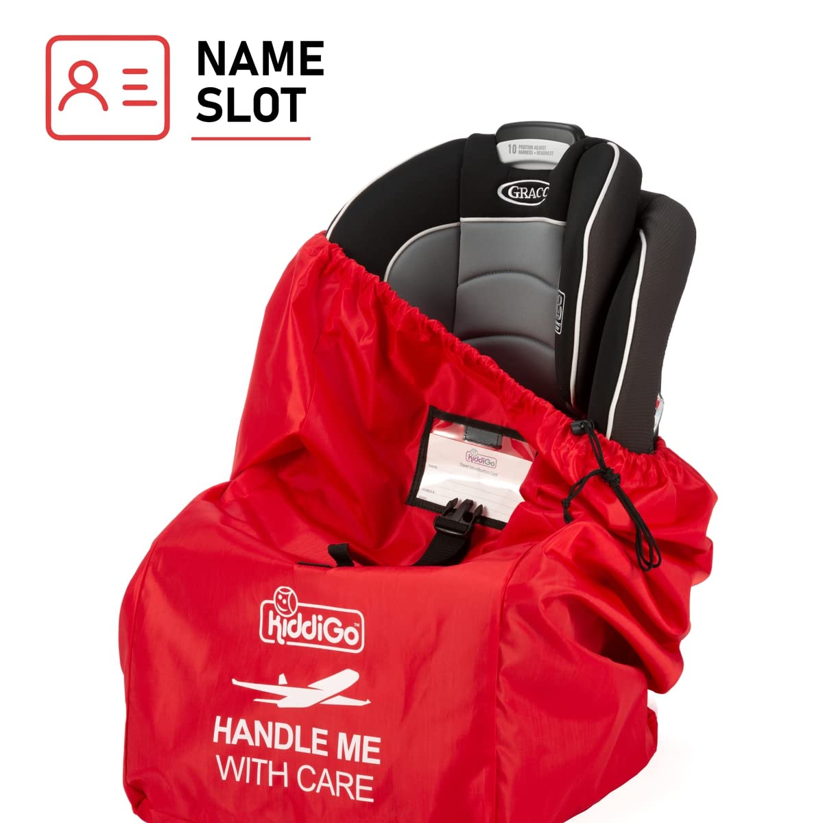 Kiddi Go Car Seat Travel Bag For Airplane | Airport Gate Check Bag Approved. Universal Size, Baby Infant Seat Travel Bag Cover W