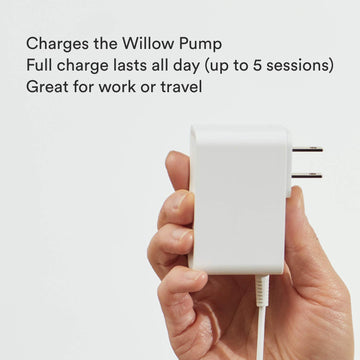 Willow 360 5 Volt, 3 Amp Charger - Spare Use Or Replacement Part For The Willow 360 Or Willow 3.0 Wearable, Hands-Free Breast Pu