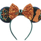 Clgift Iridescent And Sparkle Mouse Ears, Pick Your Color: Silver, Gold, Blue, Rainbow, Red Sequin (Merida)