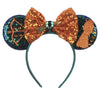 Clgift Iridescent And Sparkle Mouse Ears, Pick Your Color: Silver, Gold, Blue, Rainbow, Red Sequin (Merida)