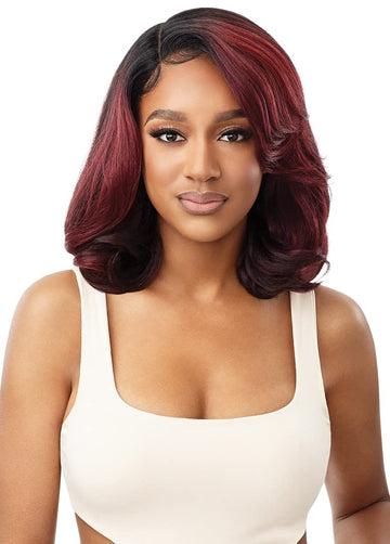 Outre Synthetic Melted Hairline Hd Lace Front Wig - Kalani (Color:Dr4Hnbrn)
