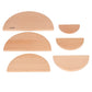 TickiT Natural Architect Panels - Arches - Set of 6 - Stacking Blocks for 12m+ - Open-Ended Toys