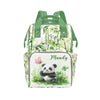 Custom Diaper Bag Backpack for Women, Personalized Name Nursing Mommy Daypack, Diaper Bag for Girls Boys, New Mom Gifts (Panda)
