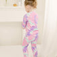 Vaenait Baby Kids Junior 100% Cotton Sleepwear Pajamas 2Pcs Set Tiedye-Mintpinkpurple-255 S