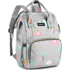 PACKNBUY Diaper Bag for Mothers for Travel, Newborn Baby Bag (Light Grey)