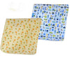 Monvecle Baby Infant Waterproof Cotton Changing Pads Washable Resuable Diapers Liners Mats Multi Pieces Pack (Blue-2pcs Medium 2