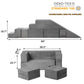 Gudoinsole Play Couch Sofa For Kids Tunnel Climber Fold Out Sofa Convertible Climb And Crawl Foam Playset For Creative Child Gir