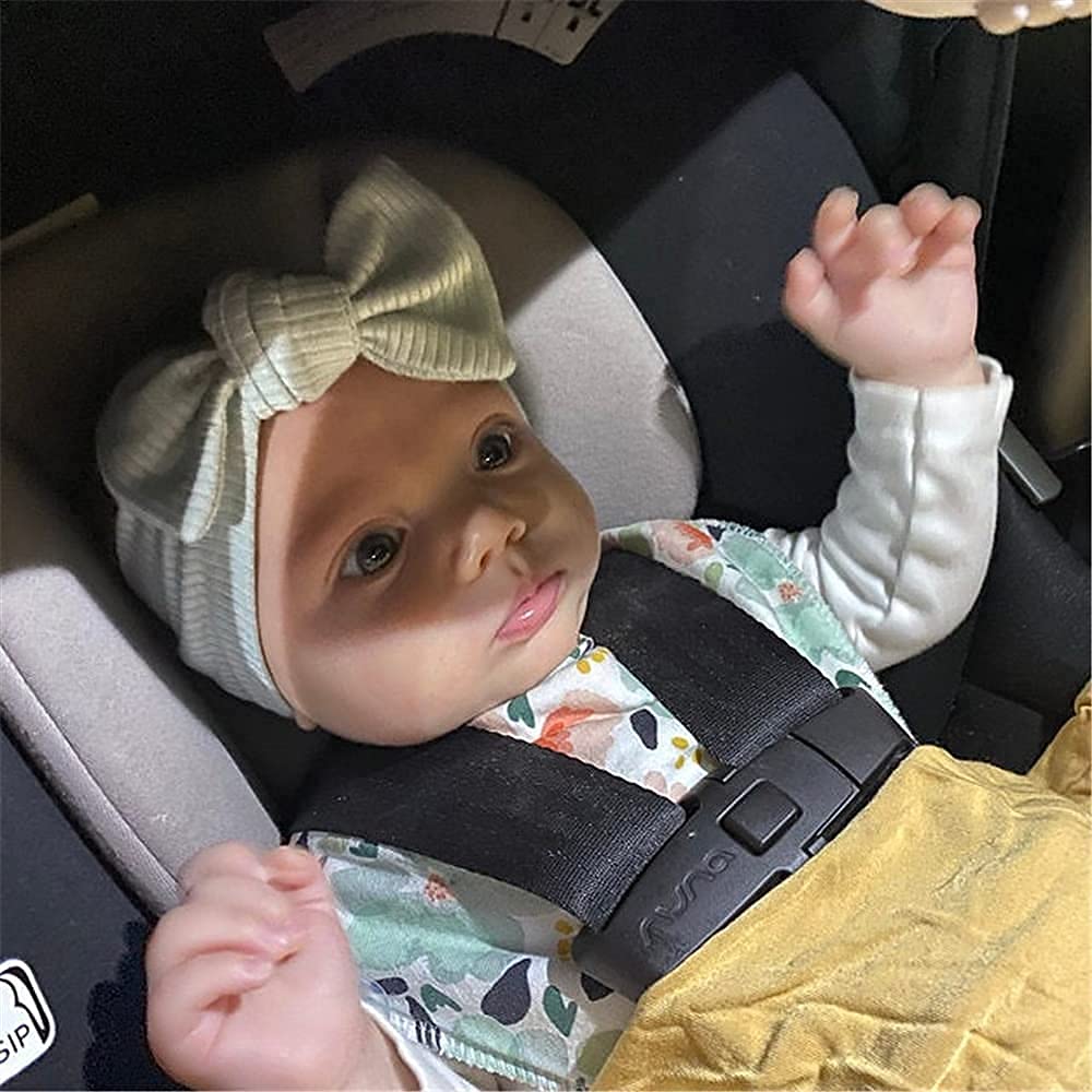 Toddler Baby Headbands Hair Bows Elastic For Newborn Infant Baby Girls Turban Headband Stretchy Hairbands Mustard Olive