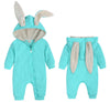 Agqt Baby Boys Bunny Costume 1St Easter Outfit Onesie Halloween Animal Clothes One Piece Romper Rabbit Ear Hoodie Light Blue Siz