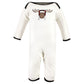 Hudson Baby Girls Unisex Cotton Coveralls, Winter Moose, 3-6 Months, Winter Moose, 3-6 Months Us
