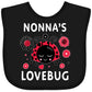 Inktastic Valentine 'S Day Nonna 'S Lovebug Baby Bib Pink 39512