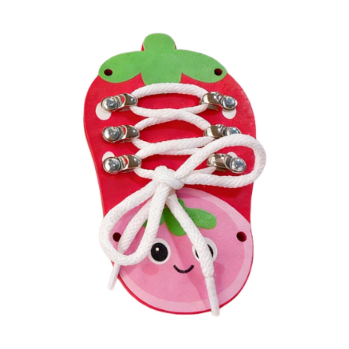 CALANDIS Tie Lacing Toy Portable Shoes Tying Practice Board for Toddler Kids Children 1PC