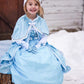 Little Adventures Ice Princess Dress Up Costume For Girls (Medium 3-5) - Machine Washable Child Pretend Play And Party Dress Wit