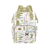 Custom Diaper Bag Backpack for Women, Personalized Name Nursing Mommy Daypack, Diaper Bag for Girls Boys, New Mom Gifts (Fishing