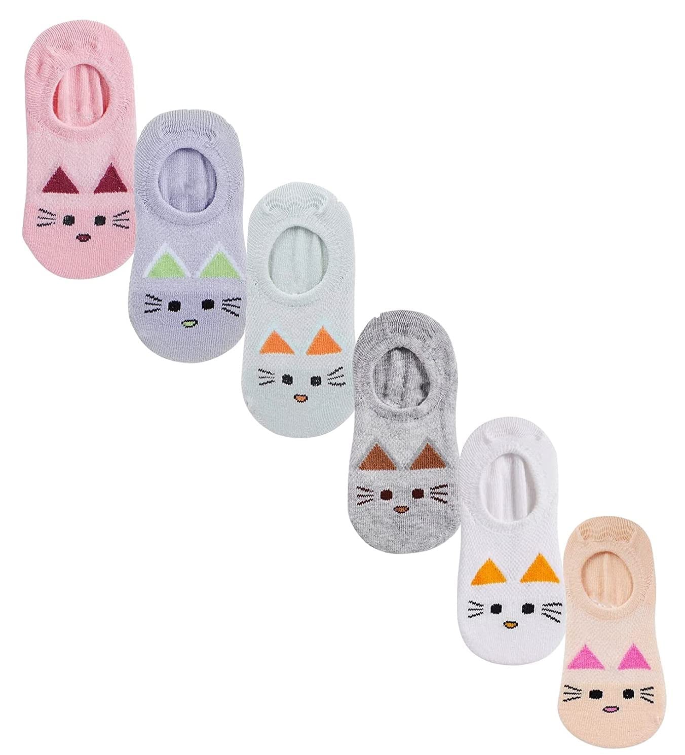 Akado 37 Year Kids Cotton Ankle Length Baby Socks For Girls And Boys (Multicolor  6 Pair)
