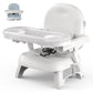Bellas Friends 3-in-1 Toddler Booster Seat for Dining Table and Kitchen Chair with Adjustable Double Layer Tray and Safety Strap