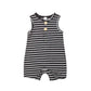 Iddolaka Newborn Summer Baby Boy Girl Romper Bodysuit Jumpsuit Playsuit One Piece Outfit Clothes (A-Gray Stripes, 18-24 Months)