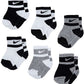 Nike Boys' Ankle 6 Pairs Socks, Black(Nn0663-001)/G_White, 12-24 Months