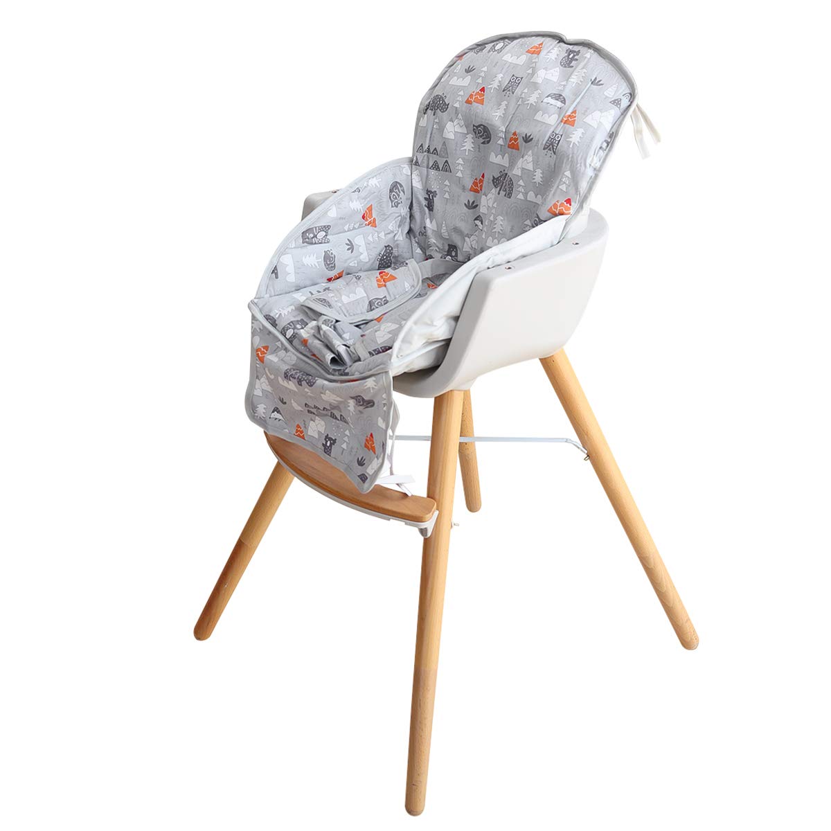 High Chair Pad, High Chair Cushion, Cute Pattern, Comfortable Seat Belt Design, Soft And Comfortable Seat Cushion Breathable Pad