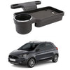 Oshotto (FT04) Foldable Car Auto Headrest Rear Back Seat Table Drink Food Cup Tray Holder Compatible with Ford Freestyle  Blac