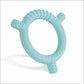Beebaby Soft Silicone Ring Teether For 36 Months With Carrying Case, Bpa Free Teething Toy For Babies With Textured Surface For