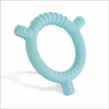 Beebaby Soft Silicone Ring Teether For 36 Months With Carrying Case, Bpa Free Teething Toy For Babies With Textured Surface For