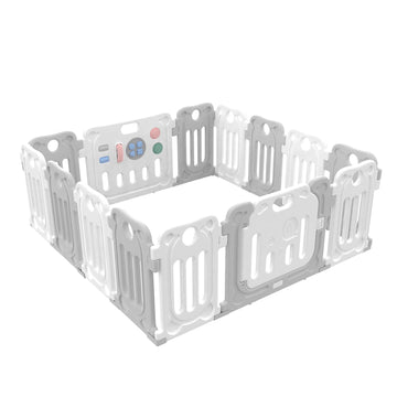 Baby Playpen, UNICOO Adaptable Playpen for Babies & Toddlers, 60x60 inches Safe and Secure Play Area, Shape Adjustable Baby Play