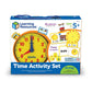Learning Resources Time Activity Set - 41 Pieces, Ages 5+,Clock for Teaching Time, Telling Time, Homeschool Supplies, Montessori