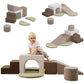 Banasuper Kids Climbing Foam Blocks Playset - 7 Piece Toddler Climbing Toys, Indoor Gross Motor Development Montessori Gross Mot