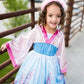 Little Adventures Cherry Blossom Princess Dress Up Costume (X-Large Age 7-9) - Machine Washable Child Pretend Play And Party Dre