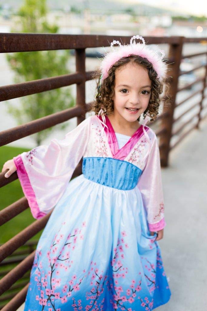 Little Adventures Cherry Blossom Princess Dress Up Costume (X-Large Age 7-9) - Machine Washable Child Pretend Play And Party Dre
