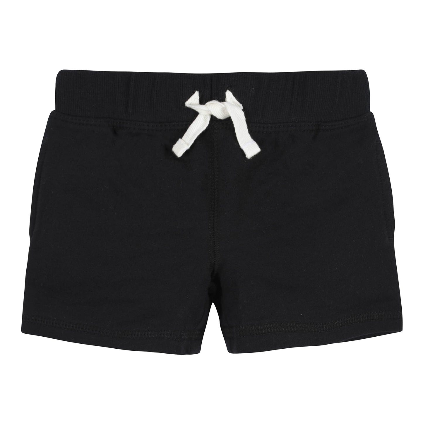 Gerber Boys Toddler 3-Pack Pull-On Knit Casual Shorts, Gray & Black, 2T Us