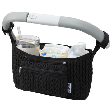 LUKJOJO Stroller Organizer With Insulated Bottle Holder- Universal Fit, Detachable Bag, Fit For Most Of The Stroller And Pet Str