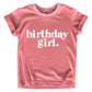 Birthday Girl Shirt Outfit Year Old Kids For Toddler 1St 2Nd 3Rd 4Th 5Th 6Th 7Th (Mauve, 5 Years)