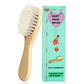 Molylove Baby Hair Brush, Wooden Goat Bristles Hair Brush for Newborns & Toddlers, Ideal for Cradle Cap, Perfect Baby Registry G