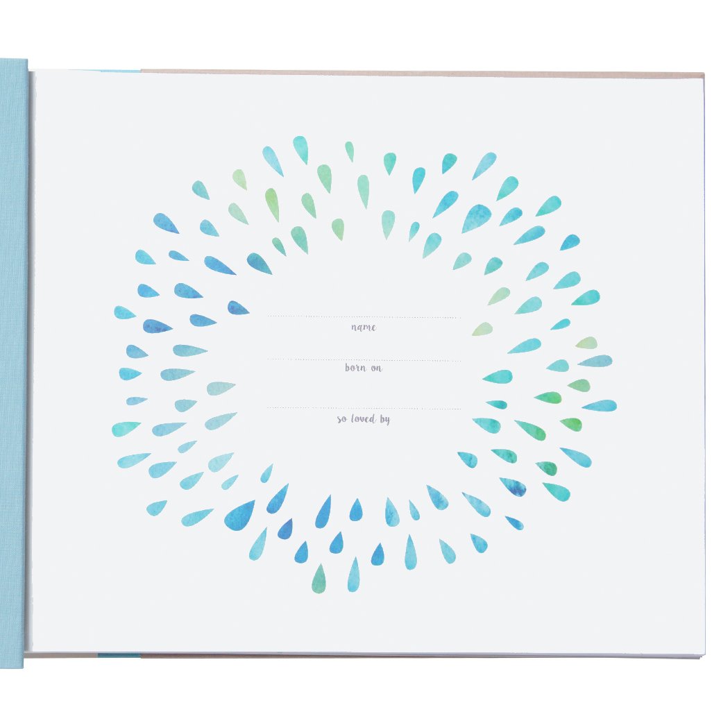 C.R. Gibson Blue Nautical Baby'S First Year Memory Book, 12.5' W X 9.75' H, 64 Pages