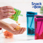 Precidio Design Snack In The Box New Little Finger-Friendly Eco-Friendly Reusable Snack Container (Blue) 1001Bl