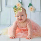 Song Qing Baby Infant Girls Hair Band Sequined Bow Headband Turban Knot Hair Headwear Gold