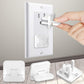 Outlet Covers (55 Pack) With Hidden Pull Handle Baby Proofing Plug Covers 3-Prong Child Safety Socket Covers Electrical Outlet P