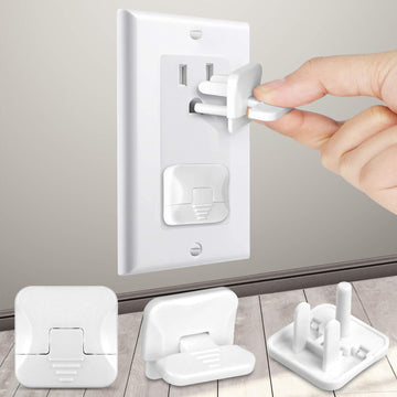 Outlet Covers (55 Pack) With Hidden Pull Handle Baby Proofing Plug Covers 3-Prong Child Safety Socket Covers Electrical Outlet P
