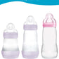 Straw Cup Conversion Kit For Mam Bottles, Spill-Proof Transition Kit With Silicone Straw Nipple, Weighted Straw, Handle, 3 Pack,
