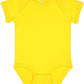 Rabbit Skins Baby Soft Fine Jersey Short Sleeve Bodysuit (4424) Yellow, 18 Months