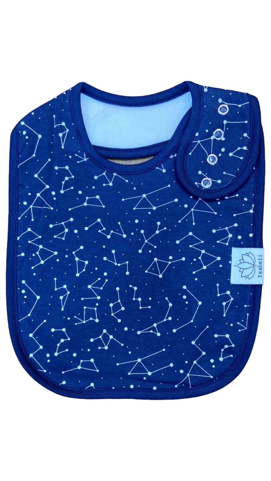 Isabeli Organic Cotton Toddler Drool Bibs 4 Pack - Galaxy