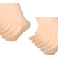 Dikhawa Pack Of 12 WomenS Anti Slip Loafers, Hidden No Show Socks (Beige Colour, Free Size)