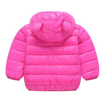 Wusenst Baby Boys Girls Winter Coats Hoods Light Puffer Down Jacket Outwear With Pockets