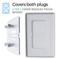 White Double Outlet Covers Baby Proofing (20 Pack, 40 Sockets) | Baby Proof Plug Covers For Electrical Outlets | Safe & Secure B