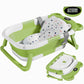 Tpn Collapsible Baby Bathtub For Infants To Toddler With Real-Time Temp Monitor+Floating Cushion,Foldable Baby Bath Tub Set Appl
