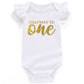 Shlrzy Grandma Baby Announcement Newborn Baby Boy Clothes Funny Baby Bodysuits For Girls, Half Way To One White, 69 Months