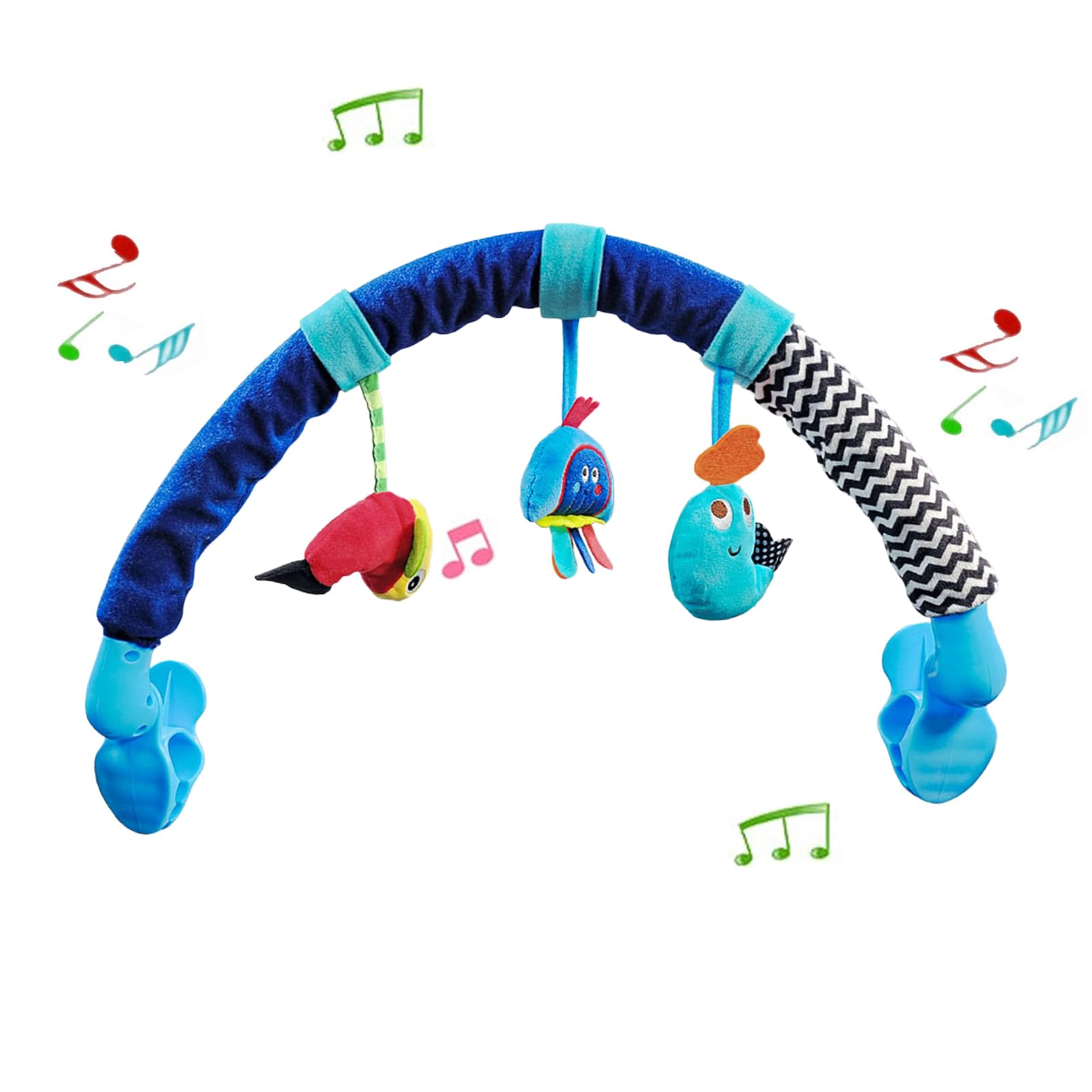 Pau1Hami1ton Baby Stroller Arch Toys, Car Seat Toys,Baby Gifts.S-19(Cloud)